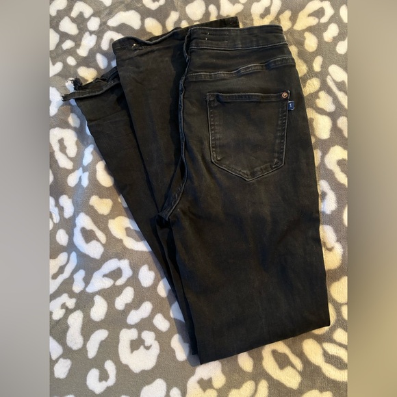 Pilcro the icon flare jean flawed** black sz 29 - Picture 3 of 8